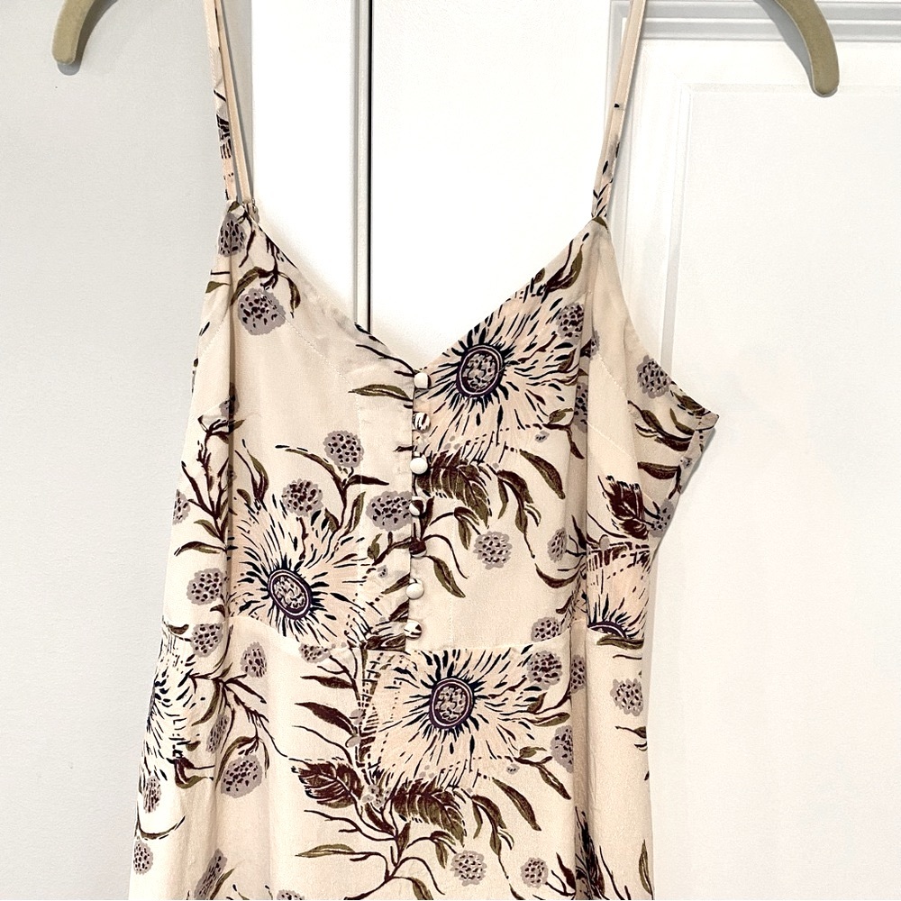Madewell cream floral dress size 0